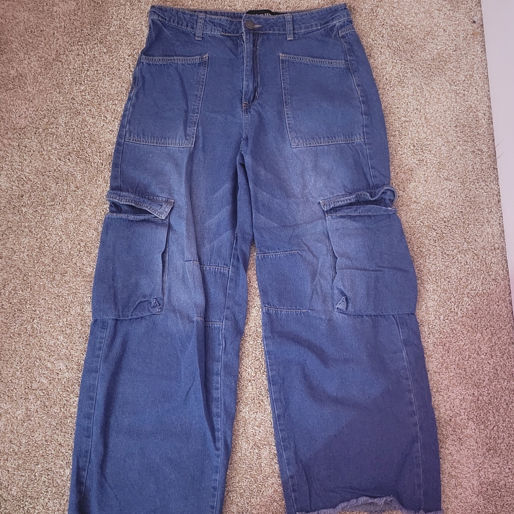 Blue Cargo Jeans